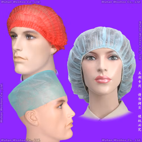 Dental/Nursing/Scrub/Space/Mob/Mop/Work/Snood/SMS Nonwoven Disposable PP Cap for Doctor/Surgeon/Nurse/Worker(Bouffant/Round/Pleated/Strip